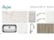 Kitchen finishes featuring a marble countertop, white backsplash, and stainless steel sink and faucet at 3284 Roundly Rd # 16, New Hill, NC 27562