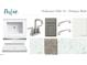 Primary bathroom finishes featuring a quartz countertop, modern faucet, and frameless shower finish at 3284 Roundly Rd # 16, New Hill, NC 27562