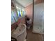 Small bathroom with shower, toilet, and sink at 4053 Little Creek Church Rd, Clayton, NC 27520