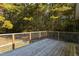 Private deck overlooking wooded area at 6328 Bissette Rd, Wendell, NC 27591