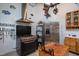 Well-equipped kitchen featuring a gas range, stainless steel refrigerator, and butcher block at 6328 Bissette Rd, Wendell, NC 27591