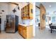 Kitchen with stainless steel appliances and wood cabinets at 6328 Bissette Rd, Wendell, NC 27591