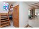 Upstairs loft area with a built-in storage closet at 6328 Bissette Rd, Wendell, NC 27591