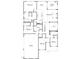 Single story floor plan with 3 bedrooms and home office at 82 Byrd Ln, Pittsboro, NC 27312