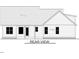 Rear view of home with covered back porch and shingle roof at Lot 1H Sheep Pasture Rd, Spring Hope, NC 27882