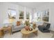Bright and airy living room with multiple windows, neutral-toned furniture, stylish decor, and ample natural light at 100 Sequoia Dr # 2387, Louisburg, NC 27549