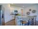Modern kitchen with island seating and granite countertops at 1116 Middlecrest Dr, Rocky Mount, NC 27804