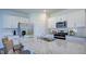 Modern kitchen features stainless steel appliances and granite countertops at 1116 Middlecrest Dr, Rocky Mount, NC 27804
