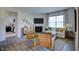 Cozy living room featuring a fireplace and ample natural light at 1116 Middlecrest Dr, Rocky Mount, NC 27804