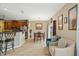 Dining area with seating for four and access to the backyard at 116 Rosebud Lane Ln, Durham, NC 27704