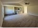 Open concept living room with kitchen and island at 148 Phil Jack Rd, Dunn, NC 28334