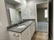 Double vanity bathroom with granite countertop at 158 Pate Landing Dr, Selma, NC 27576