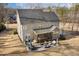 Aerial view of a home featuring a screened porch and patio seating area in the backyard at 1625 Banks View Dr, Raleigh, NC 27603