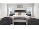 Bedroom featuring a large bed, neutral tones, and ample natural light, creating a serene and inviting atmosphere at 1625 Banks View Dr, Raleigh, NC 27603