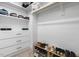 Organized closet with shelves and drawers for ample storage at 1625 Banks View Dr, Raleigh, NC 27603