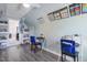 Brightly lit study room with ample storage and multiple desks creating an organized and conducive learning environment at 1625 Banks View Dr, Raleigh, NC 27603
