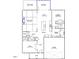 First floor plan showcasing kitchen, Gathering room, and garage at 227 Augusta Pond Way # 159, Raleigh, NC 27603