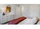 Bedroom with double bed, dresser, and access to hallway at 2328 Sugar Cone Way, Fuquay Varina, NC 27526