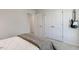 Bedroom with double door closet and gray bedding at 2334 Sugar Cone Way, Fuquay Varina, NC 27526