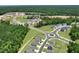 Aerial view of Galvins Ridge community showcasing homes and landscaping at 317 Umstead St, Sanford, NC 27330