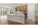 Modern kitchen with a large island and stainless steel appliances at 317 Umstead St, Sanford, NC 27330