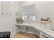 Small home office with built-in desk and storage at 413 Holding Creek Dr, Wake Forest, NC 27587