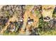 Wider aerial view of the house and neighborhood at 521 N Franklin Dr, Sanford, NC 27330