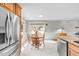Kitchen with breakfast nook and view of backyard at 521 N Franklin Dr, Sanford, NC 27330