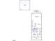 Floor plan of the first floor of the house featuring the kitchen, living room, and guest bedroom at 708 Georgias Landing Pkwy # 14, Raleigh, NC 27603