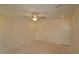 Bedroom includes a contemporary ceiling fan and a convenient closet space at 7113 Hubner Pl # 20, Cary, NC 27519