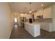 Modern kitchen featuring stainless steel appliances and a kitchen island at 7113 Hubner Pl # 20, Cary, NC 27519