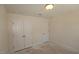 Bedroom with double-door closet and flush ceiling lighting at 7117 Hubner Pl # 22, Cary, NC 27519