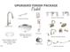 Upgraded nickel finish package featuring kitchen and bathroom fixtures and hardware at 7117 Hubner Pl # 22, Cary, NC 27519