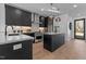 Modern kitchen with stainless steel appliances and island at 808 Culpepper Ln, Raleigh, NC 27610