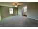 Spacious bedroom with ceiling fan and en-suite bathroom at 93 Faucette Dr, Selma, NC 27576