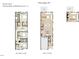 Two-story floorplan featuring a Gathering room, kitchen, and owner's suite at 935 Selby Ave, Durham, NC 27713