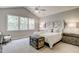 Spacious main bedroom with vaulted ceilings, large windows, and plenty of natural light at 1016 Dozier Way, Cary, NC 27518