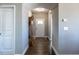 Bright and airy entryway with hardwood floors and an arched doorway at 13 Needham Ln, Clayton, NC 27527
