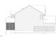 Architectural elevation of home featuring a side entry garage, screened porch, and trim details at 2038 Kelsey Ct, Hillsborough, NC 27278