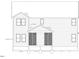 Architectural elevation highlighting the home's rear facade, showcasing the screened porch, window placement, and roof lines at 2038 Kelsey Ct, Hillsborough, NC 27278