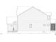 Architectural elevation illustrating home's side, revealing construction details, window layouts, and material finishes at 2038 Kelsey Ct, Hillsborough, NC 27278