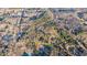 Aerial view of real estate lots outlined in yellow with lot acreage clearly identified at 250 Ellington Rd, Graham, NC 27253