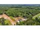 Aerial view showing new homes surrounded by lush forest and ample space for outdoor enjoyment at 250 Ellington Rd, Graham, NC 27253