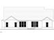 An exterior elevation of the rear of the home with an abundance of windows at 2801 Mount View Church Rd, Moncure, NC 27559