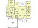 Detailed floor plan showcasing the layout of the home, including room dimensions and features at 2801 Mount View Church Rd, Moncure, NC 27559