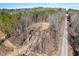 View of land ready for building, featuring mature trees and road access at 2801 Mount View Church Rd, Moncure, NC 27559