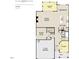 Camden first floor plan featuring open living spaces and a two-car garage at 3271 Roundly Rd # 9, New Hill, NC 27562