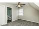 Charming bedroom with a ceiling fan and ensuite bathroom at 3977 Baybrook Rd, Nashville, NC 27856