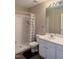 Bathroom with shower/tub combo, toilet and vanity at 4232 Vienna Crest Dr, Raleigh, NC 27613