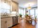 Spacious kitchen with stainless steel appliances and breakfast nook at 5101 Hogans Way, Clayton, NC 27520